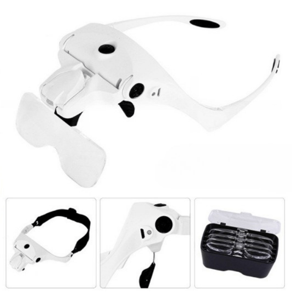 Lupa de Cabeza LED con 5 Lentes Intercambiables y Carga USB – Amplificador de Visión para Trabajos de Precisión - GimidealLupa de Cabeza LED con 5 Lentes Intercambiables y Carga USB – Amplificador de Visión para Trabajos de PrecisiónGimidealGimidealLupa de Cabeza LED con 5 Lentes Intercambiables y Carga USB – Amplificador de Visión para Trabajos de Precisión