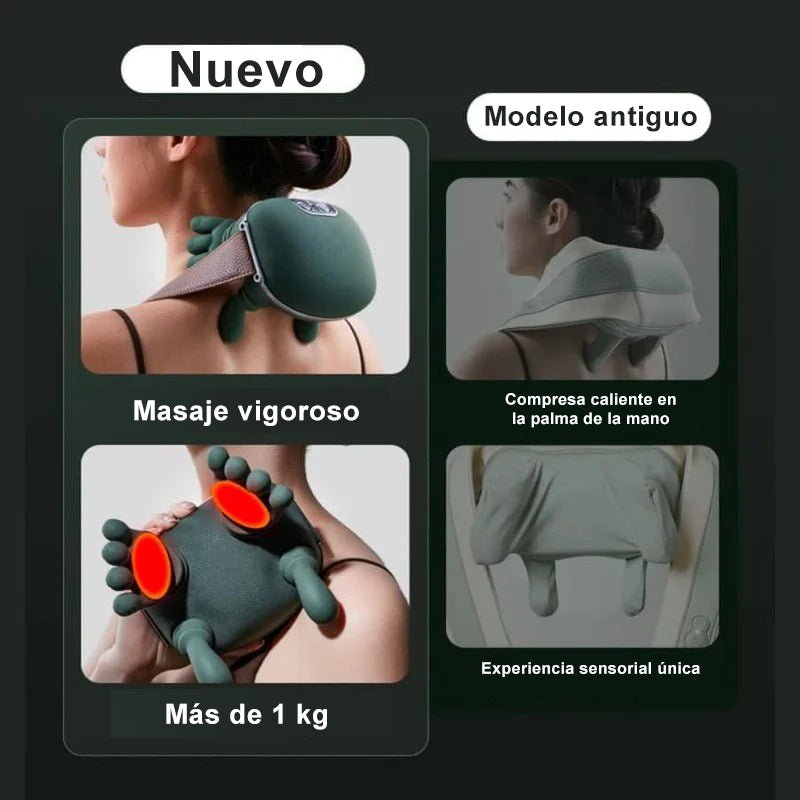 Masajeador Shiatsu de Cuello y Hombros con Calor - 8 Modos de Masaje - Alivia Tensión y Dolor Muscular - Incluye Adaptador para Coche - Diseño Portátil - GimidealMasajeador Shiatsu de Cuello y Hombros con Calor - 8 Modos de Masaje - Alivia Tensión y Dolor Muscular - Incluye Adaptador para Coche - Diseño PortátilGimidealGimidealMasajeador Shiatsu de Cuello y Hombros con Calor - 8 Modos de Masaje - Alivia Tensión y Dolor Muscular - Incluye Adaptador para Coche - Diseño Portátil