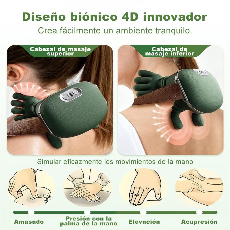 Masajeador Shiatsu de Cuello y Hombros con Calor - 8 Modos de Masaje - Alivia Tensión y Dolor Muscular - Incluye Adaptador para Coche - Diseño Portátil - GimidealMasajeador Shiatsu de Cuello y Hombros con Calor - 8 Modos de Masaje - Alivia Tensión y Dolor Muscular - Incluye Adaptador para Coche - Diseño PortátilGimidealGimidealMasajeador Shiatsu de Cuello y Hombros con Calor - 8 Modos de Masaje - Alivia Tensión y Dolor Muscular - Incluye Adaptador para Coche - Diseño Portátil