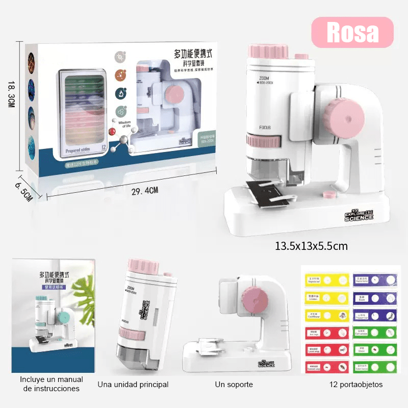 Microscopio Infantil Educativo - Kit de Inicio Científico para Niños - GimidealMicroscopio Infantil Educativo - Kit de Inicio Científico para NiñosGimidealGimidealAzulMicroscopio Infantil Educativo - Kit de Inicio Científico para Niños - Gimideal