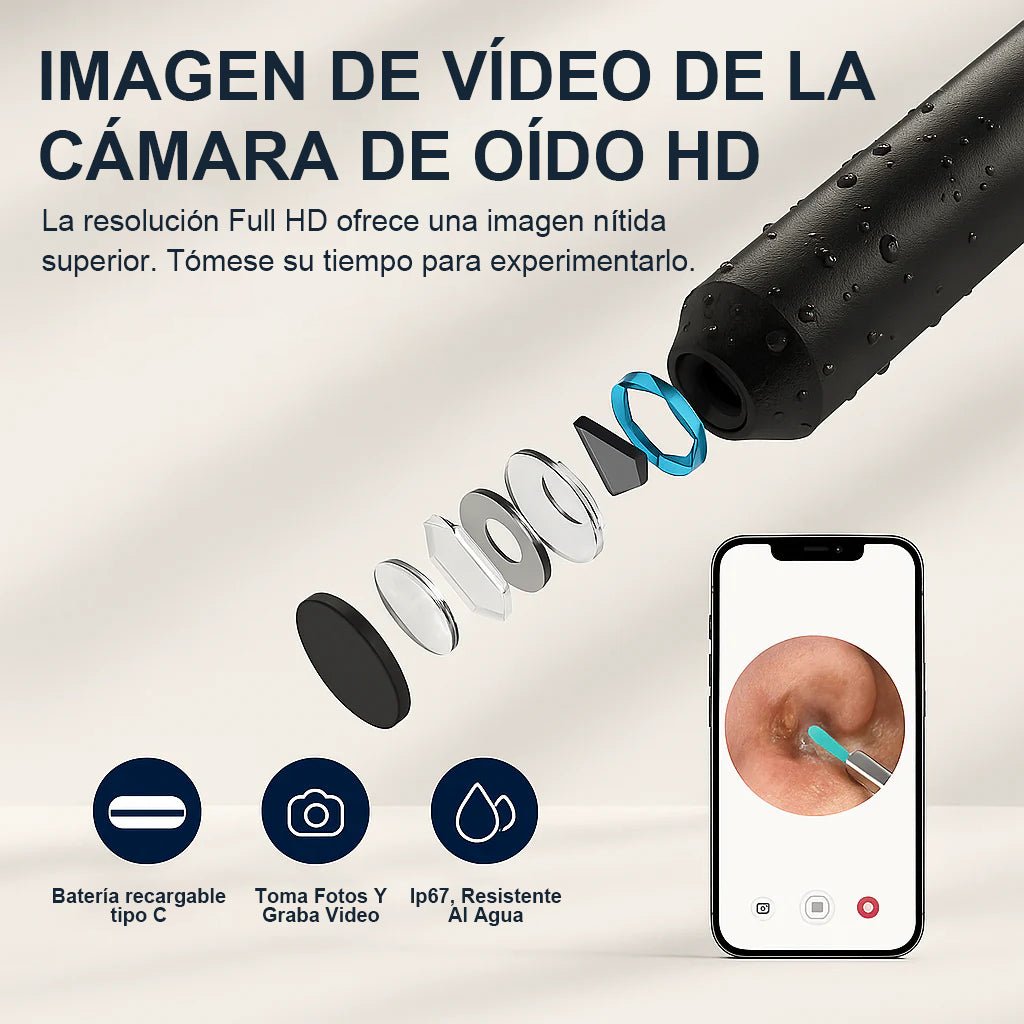 Otoscopio HD con Cámara 1080P, 6 Luces LED y Kit Limpieza Auditiva - GimidealOtoscopio HD con Cámara 1080P, 6 Luces LED y Kit Limpieza AuditivaGimidealGimidealOtoscopio HD con Cámara 1080P, 6 Luces LED y Kit Limpieza Auditiva