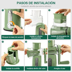 Rallador de Queso Rotativo con Manivela y 5 Cuchillas - GimidealRallador de Queso Rotativo con Manivela y 5 CuchillasGimidealGimidealRallador de Queso Rotativo con Manivela y 5 Cuchillas - Gimideal