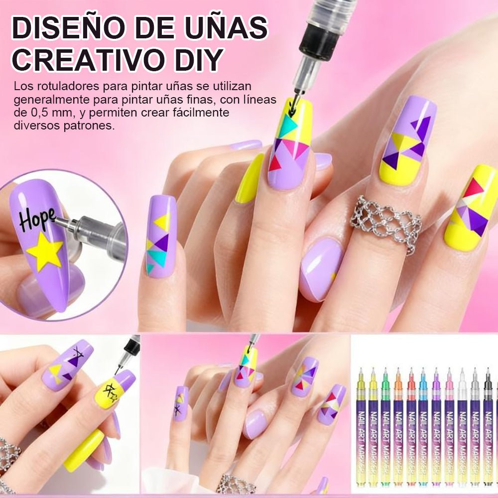 Set 12 Rotuladores Uñas Acrílicos 3D Secado Rápido - GimidealSet 12 Rotuladores Uñas Acrílicos 3D Secado RápidoGimidealGimidealSet 12 Rotuladores Uñas Acrílicos 3D Secado Rápido - Gimideal