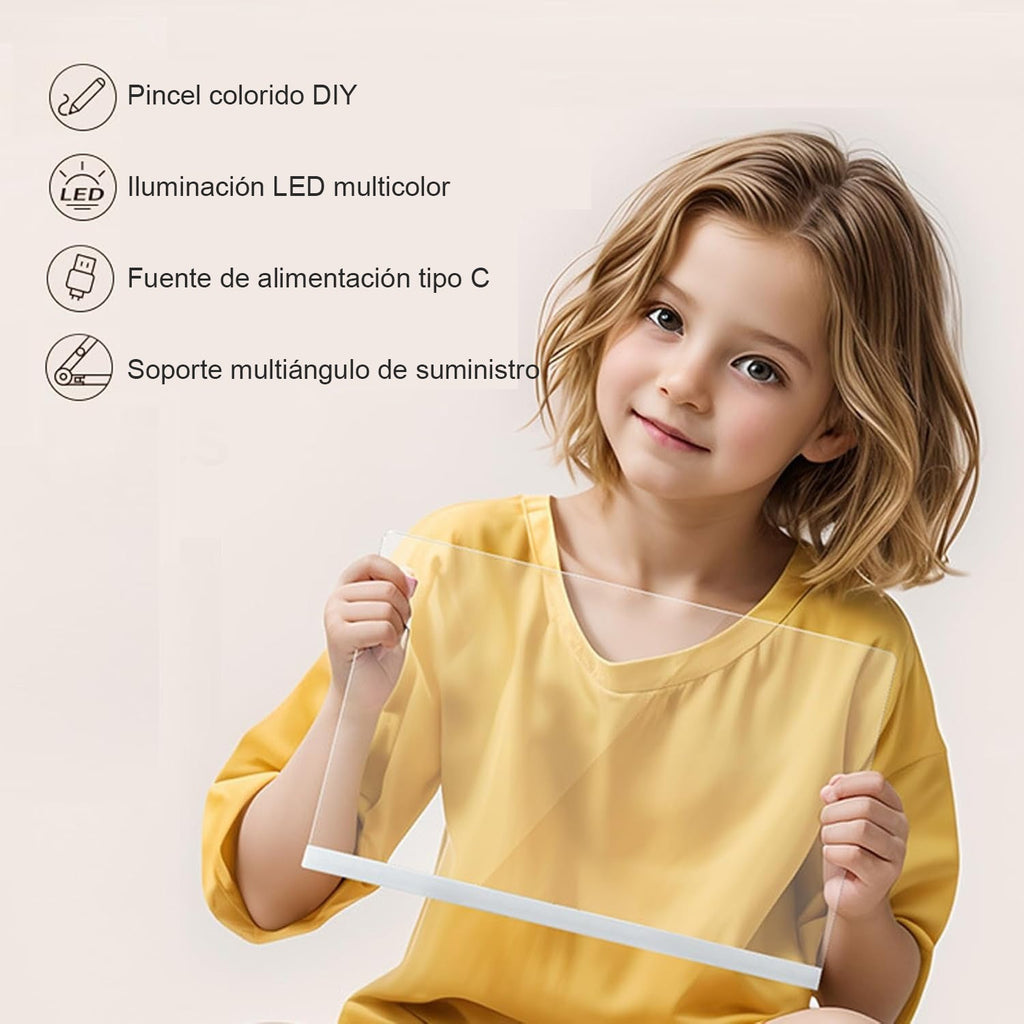 Tablero Dibujo LED Niños Soporte Ajustable 30x20cm🎨 - GimidealTablero Dibujo LED Niños Soporte Ajustable 30x20cm🎨GimidealGimidealTablero Dibujo LED Niños Soporte Ajustable 30x20cm - Gimideal