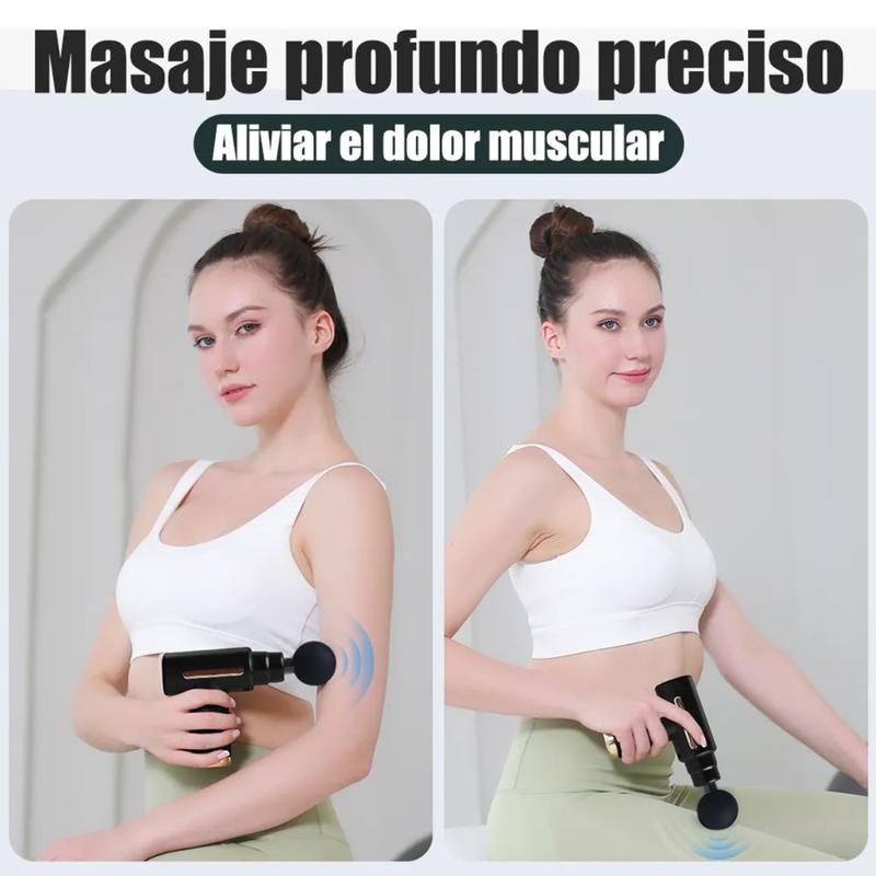 Mini Pistola Masajeadora Muscular 6 Velocidades Silenciosa