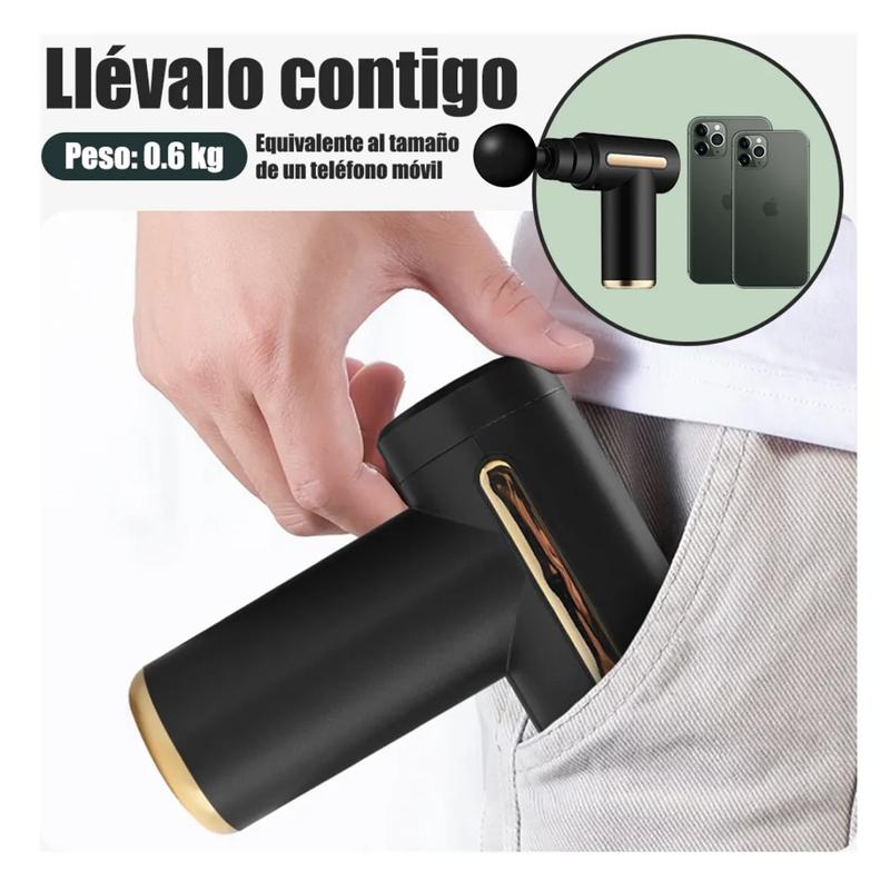 Mini Pistola Masajeadora Muscular 6 Velocidades Silenciosa