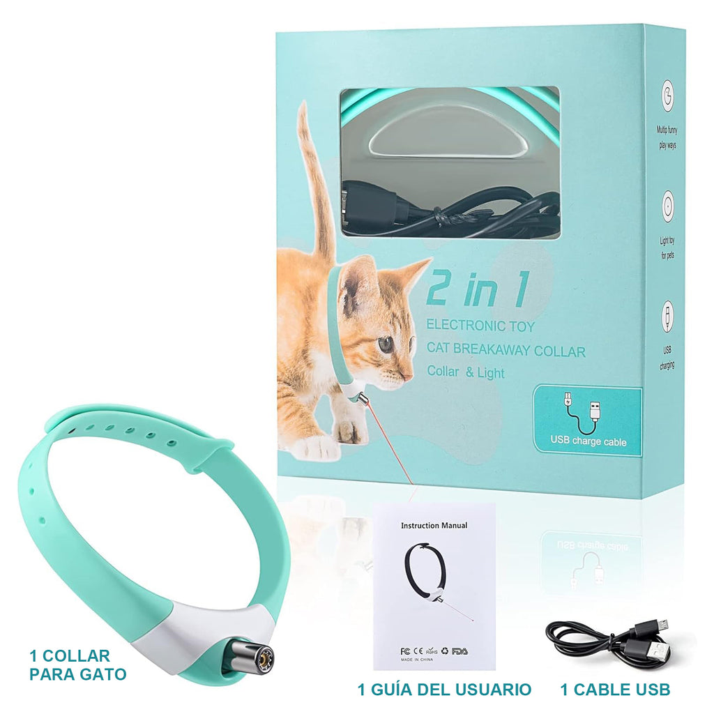 Collar Láser Automático para Gatos Juguete Interactivo - Gimideal
